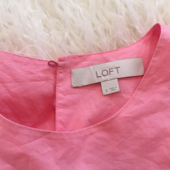Loft pink cold shoulder top - Picture 2 of 4
